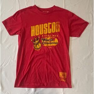 Mitchell & Ness Hardwood Classics Houston Rockets 94-95NBA Champions T-Shirt Red